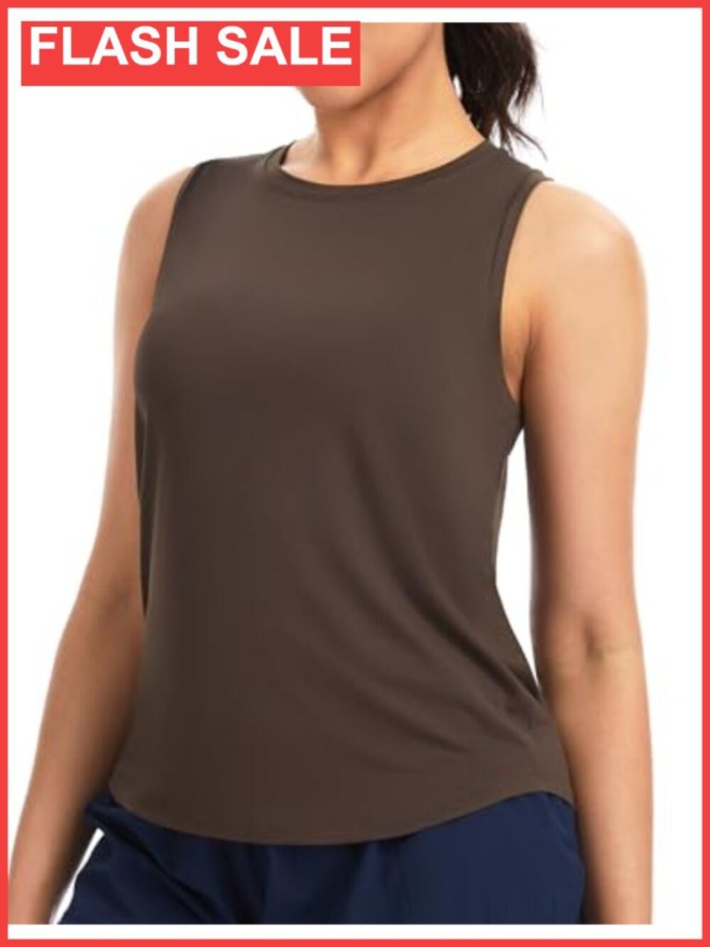 Women's Racerback Workout Tank Top Polyester Spandex Sleeveless Yoga Shirt